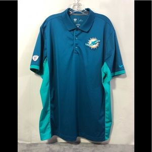 Nike Dri- fit Miami Dolphins polo  XL